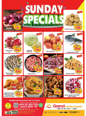 Sunday Specials - Grand Hypermarket Jebel Ali