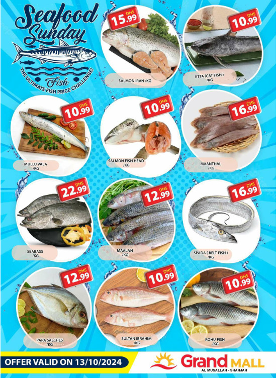 Seafood Sunday - Grand Mall Sharjah