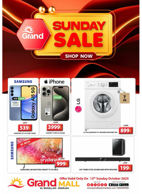Sunday Sale - Grand Mall Sharjah