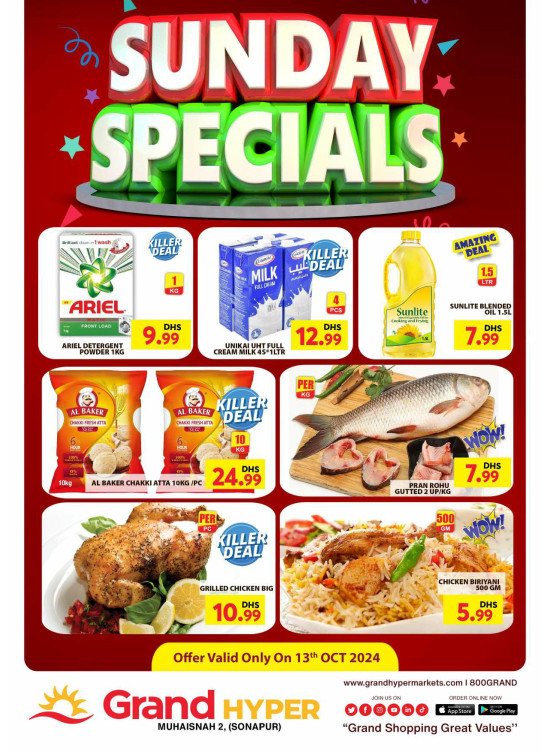 Sunday Specials - Grand Hyper Muhaisnah