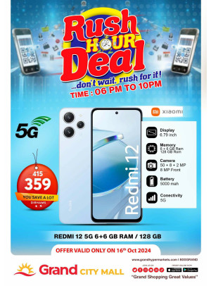 Rush Hour Deal - Grand City Mall