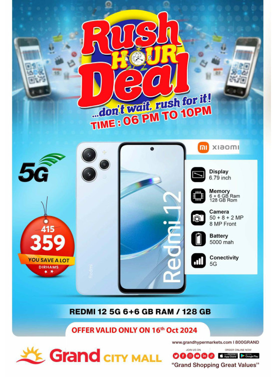 Rush Hour Deal - Grand City Mall
