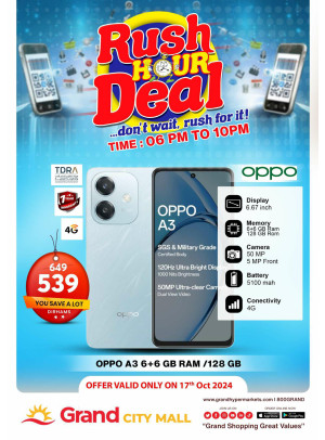Rush Hour Deal - Grand City Mall