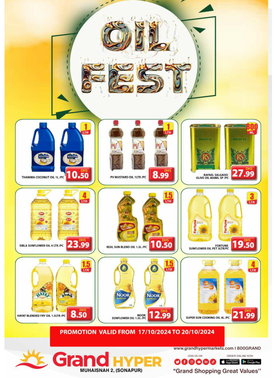 Oil Fest - Grand Hyper Muhaisnah