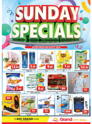 Sunday Specials - Grand City Mall