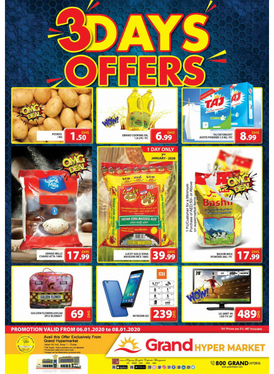 3 Days Offers - Grand Hypermarket Jebel Ali
