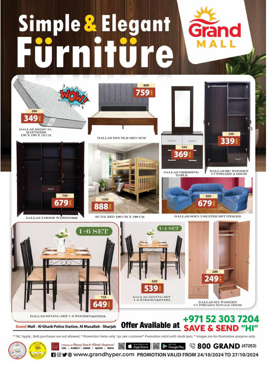 Simple & Elegant Furniture - Grand Mall Sharjah