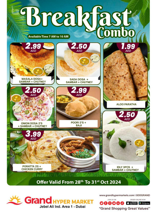 Breakfast Combo - Grand Hypermarket Jebel Ali