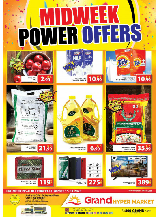 Midweek Power Offers - Grand Hypermarket Jebel Ali