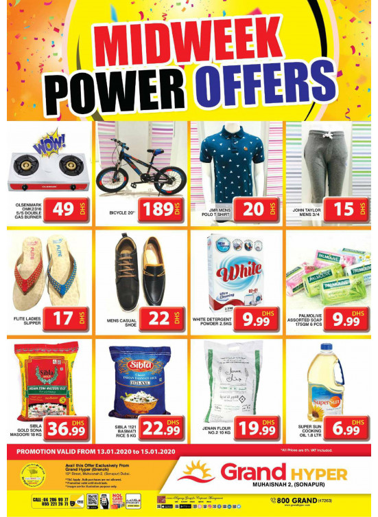 Midweek Power Offers - Grand Hyper Muhaisnah