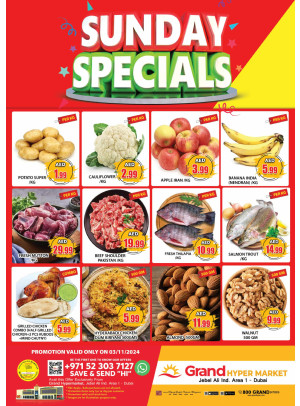 Sunday Specials - Grand Hypermarket Jebel Ali