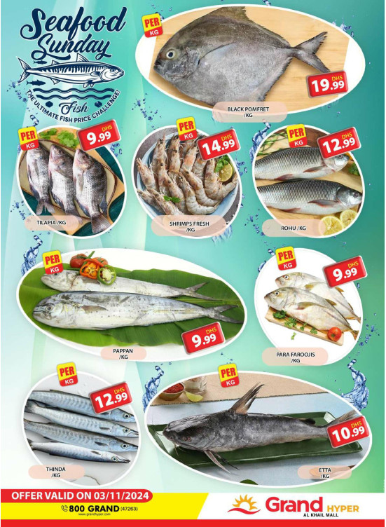Seafood Sunday - Grand Hyper Al Khail Mall