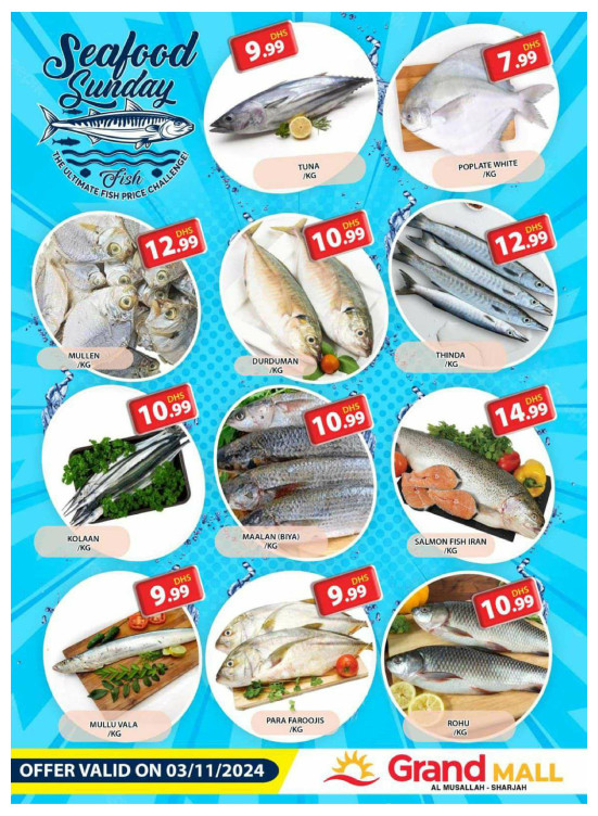 Seafood Sunday - Grand Mall Sharjah