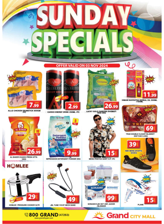 Sunday Specials - Grand City Mall