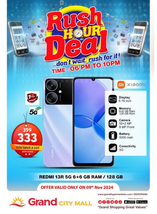 Rush Hour Deal - Grand City Mall