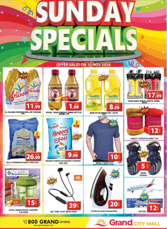 Sunday Specials - Grand City Mall