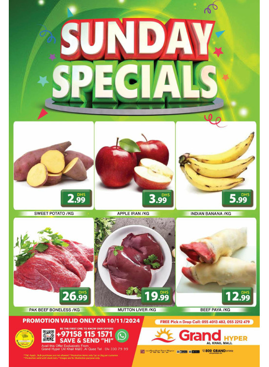 Sunday Specials - Grand Hyper Al Khail Mall