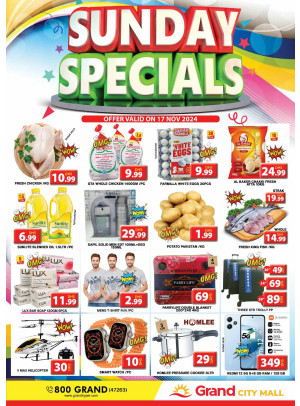 Sunday Specials - Grand City Mall