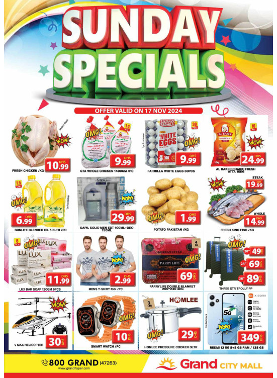 Sunday Specials - Grand City Mall