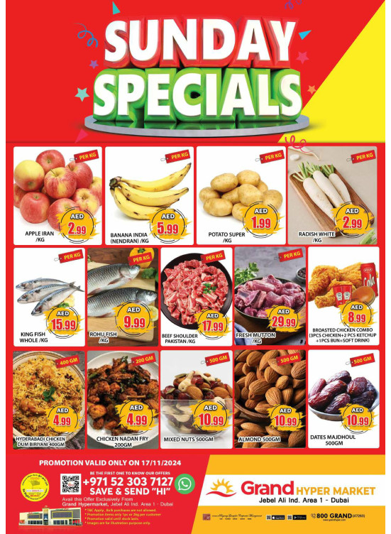 Sunday Specials - Grand Hypermarket Jebel Ali