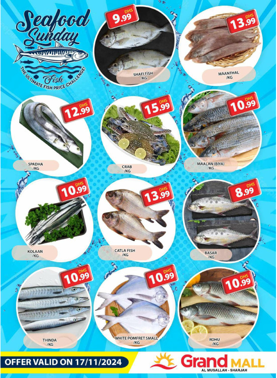 Seafood Sunday - Grand Mall Sharjah