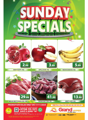 Sunday Specials - Grand Hyper Al Khail Mall