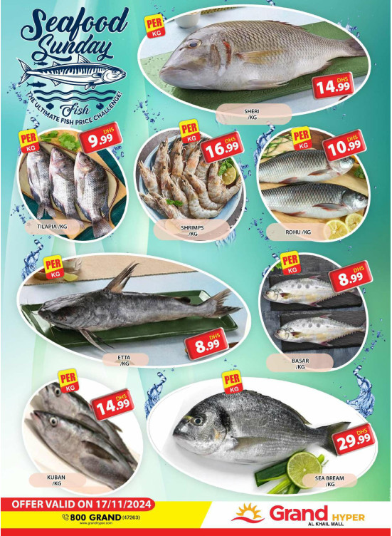 Seafood Sunday - Grand Hyper Al Khail Mall