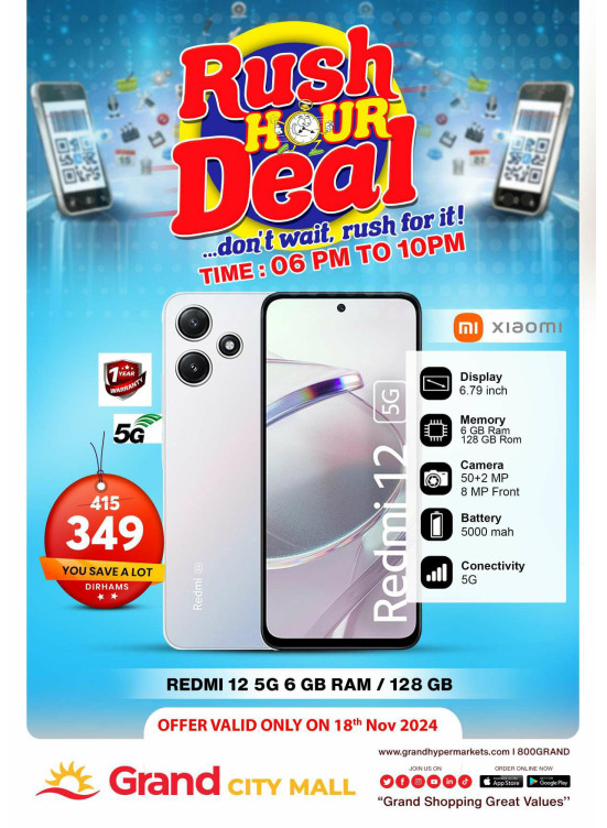 Rush Hour Deal - Grand City Mall