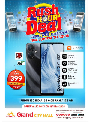 Rush Hour Deal - Grand City Mall