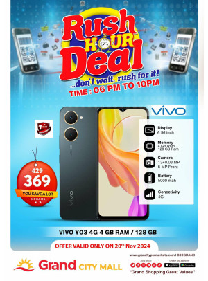 Rush Hour Deal - Grand City Mall