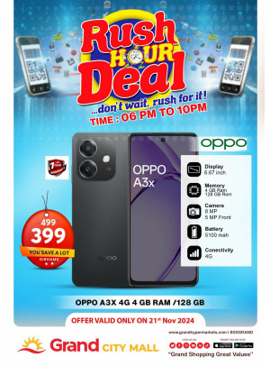 Rush Hour Deal - Grand City Mall