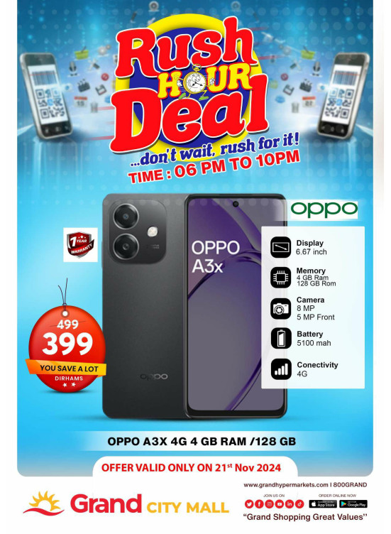 Rush Hour Deal - Grand City Mall