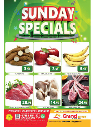 Sunday Specials - Grand Hyper Al Khail Mall