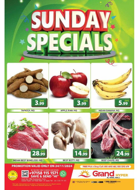 Sunday Specials - Grand Hyper Al Khail Mall