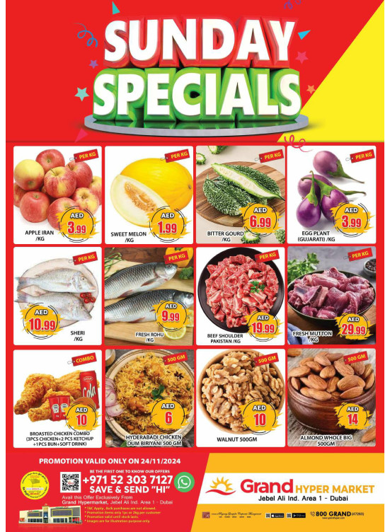 Sunday Specials - Grand Hypermarket Jebel Ali