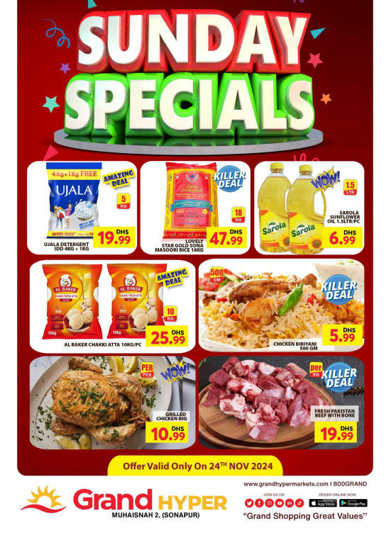 Sunday Specials - Grand Hyper Muhaisnah