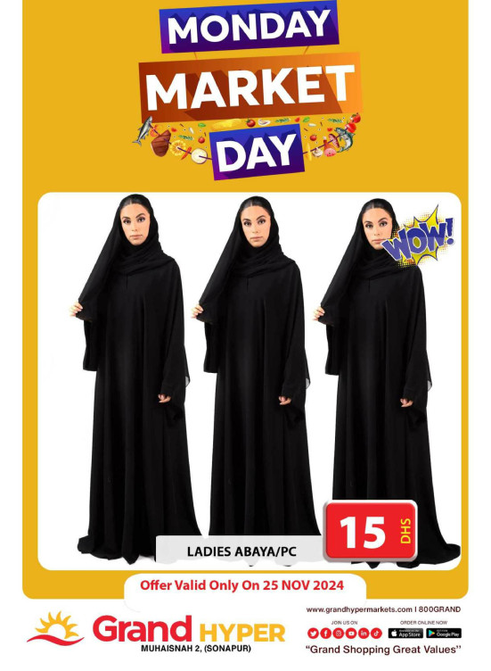 Monday Market Day - Grand Hyper Muhaisnah
