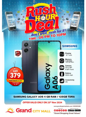 Rush Hour Deal - Grand City Mall