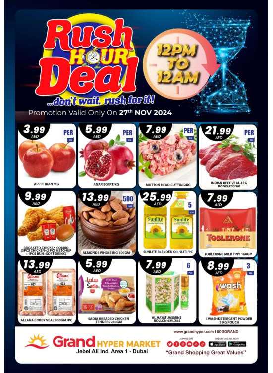 Rush Hour Deal - Grand Hypermarket Jebel Ali