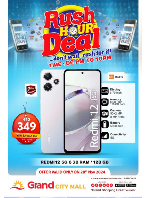 Rush Hour Deal - Grand City Mall
