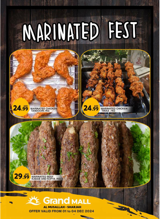 Marinated Food Deals - Grand Mall Sharjah