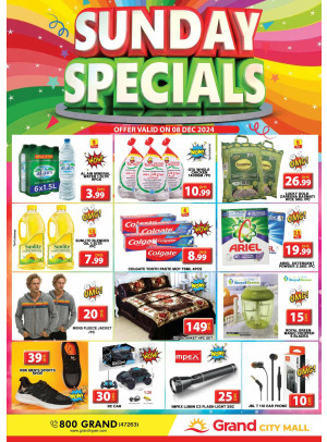 Sunday Specials - Grand City Mall
