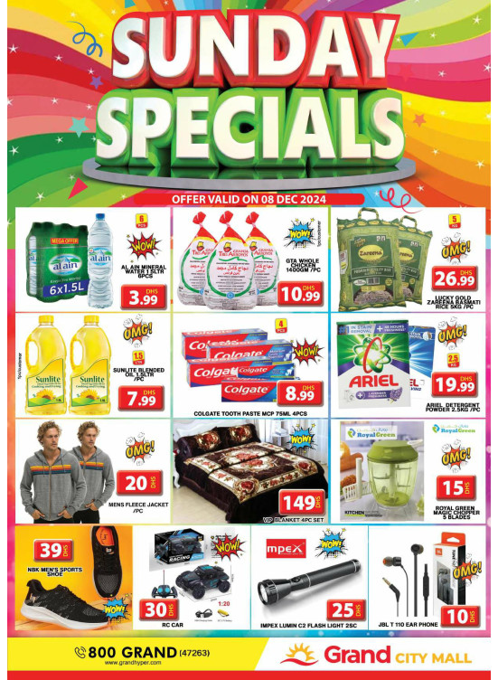 Sunday Specials - Grand City Mall
