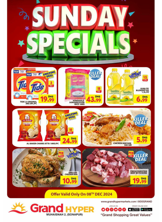 Sunday Specials - Grand Hyper Muhaisnah