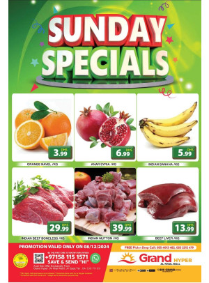 Sunday Specials - Grand Hyper Al Khail Mall