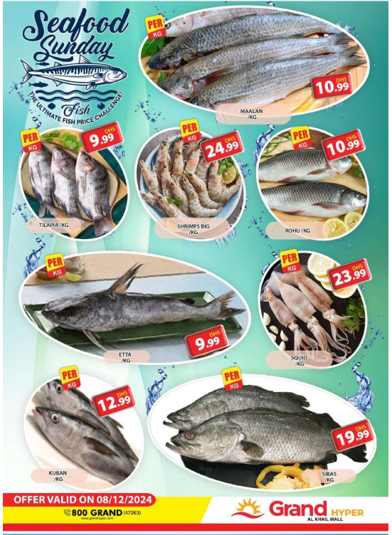 Seafood Sunday - Grand Hyper Al Khail Mall