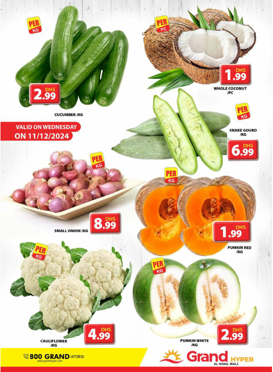 Veggie Wednesday - Grand Hyper Al khail Mall