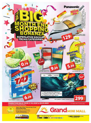 The Big Month End Shopping Bonanza - Grand Mini Mall
