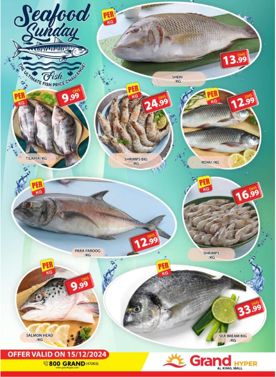 Seafood Sunday - Grand Hyper Al Khail Mall