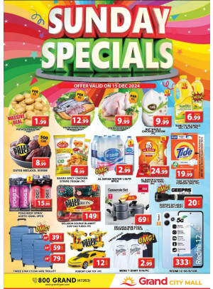 Sunday Specials - Grand City Mall